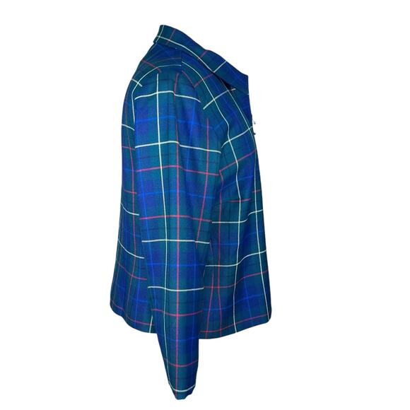 Pendleton Women’s Vintage 100% Virgin Wool Tartan Plaid Blazer No Size Tag Med? - Picture 5 of 11